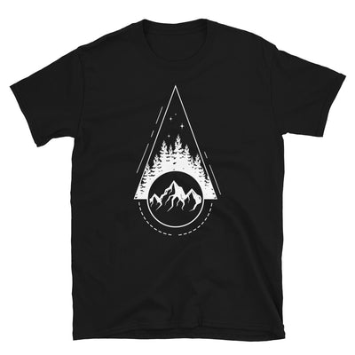 Berglandschaft - Geometrisch - T-Shirt (Unisex) berge Black