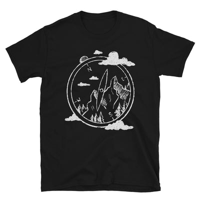 Bergnomade - T-Shirt (Unisex) berge camping wandern Black
