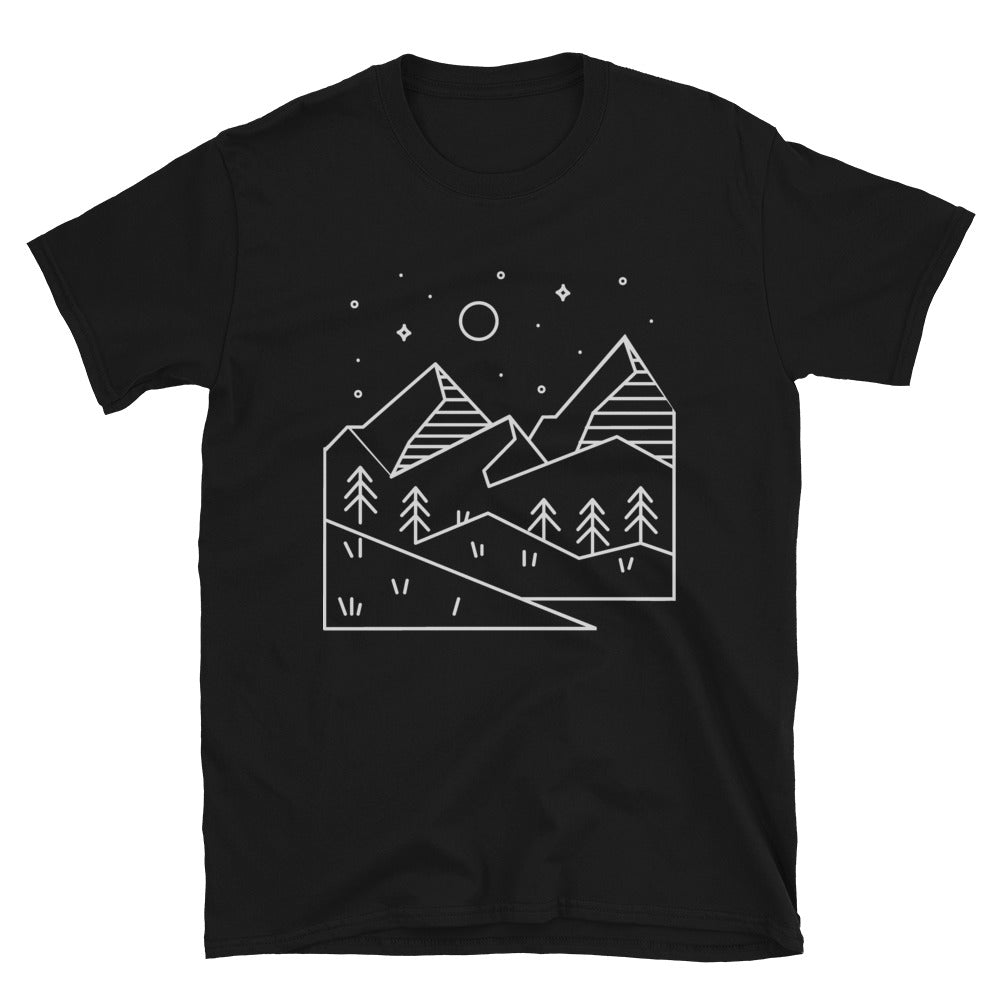 Bergtraum - T-Shirt (Unisex) berge Black