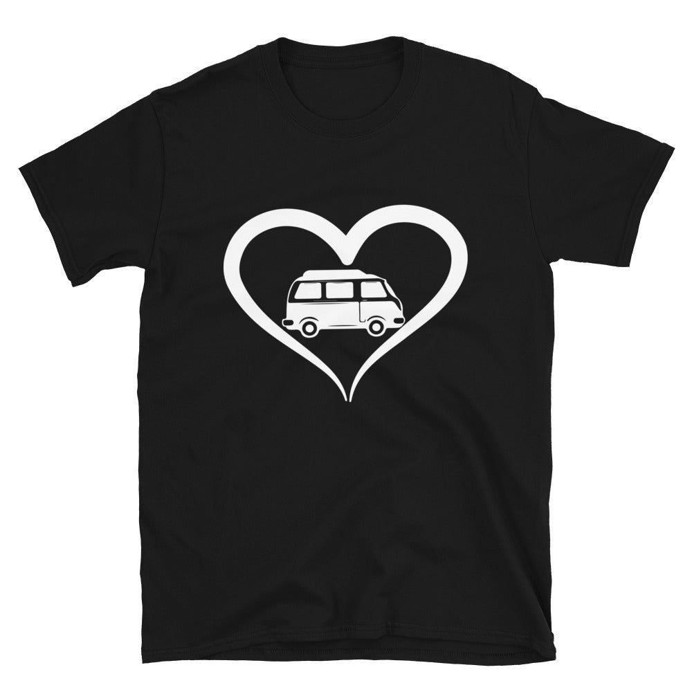 Camper Und Herz - T-Shirt (Unisex) camping Black