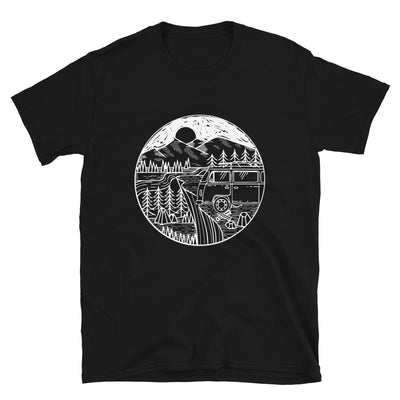 Kreis - Berg - Wohnmobil - T-Shirt (Unisex) camping Black