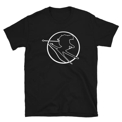Kreis - Skifahren - T-Shirt (Unisex) klettern ski Black