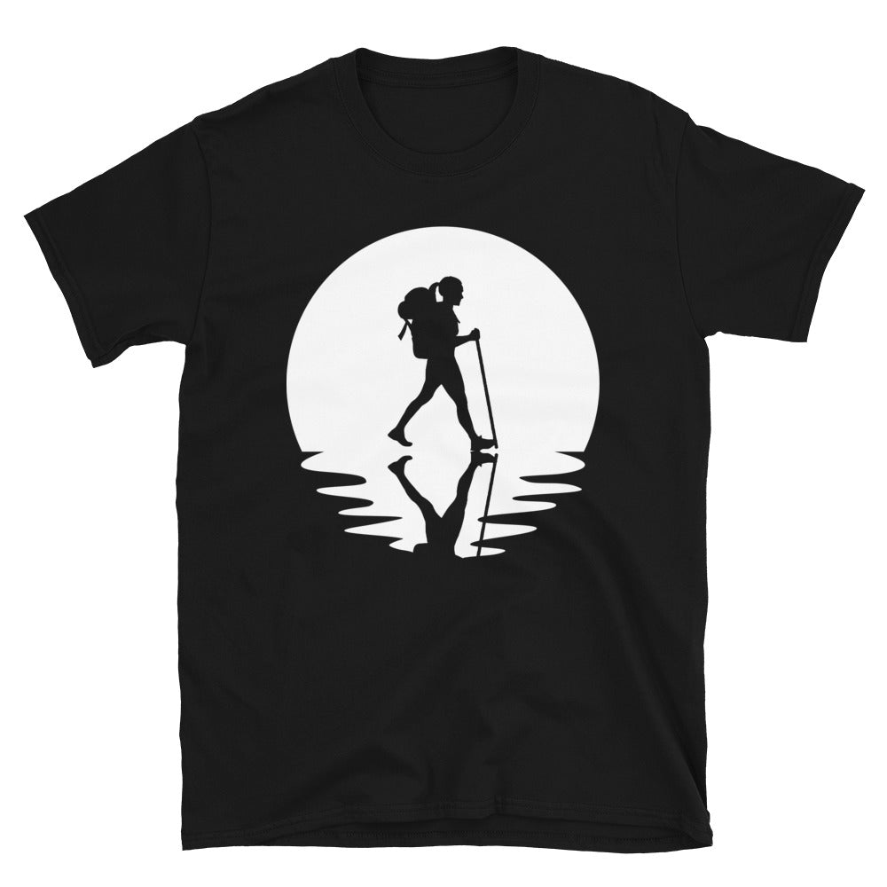 Kreis Und Reflexion – Weibliches Wandern - T-Shirt (Unisex) wandern Black