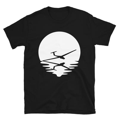 Kreis Und Spiegelung - Segelflugzeug - T-Shirt (Unisex) berge Black