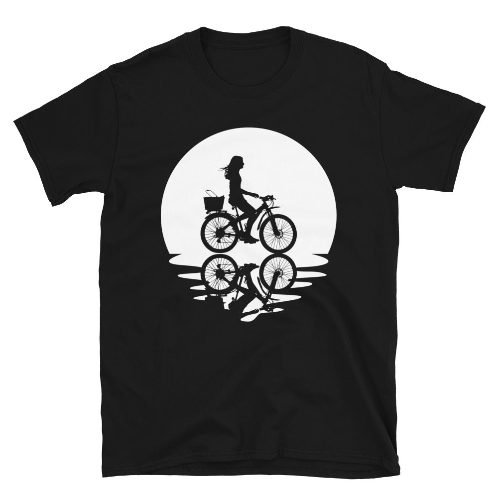 Kreis Und Spiegelung – Weibliches Radfahren - T-Shirt (Unisex) fahrrad Black