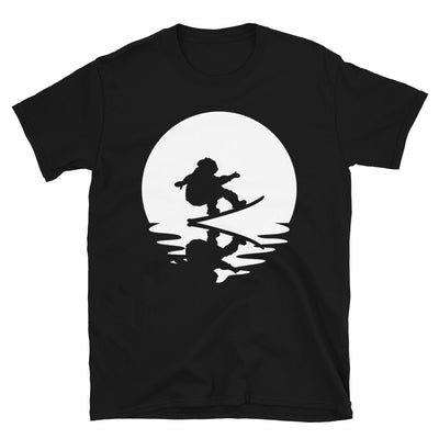 Kreis Und Reflexion – Snowboarden - T-Shirt (Unisex) snowboarden Black
