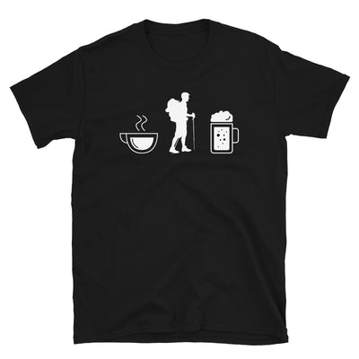 Kaffee, Bier Und Wandern - T-Shirt (Unisex) wandern Black