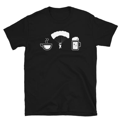 Kaffee, Bier Und Paragliding - T-Shirt (Unisex) fahrrad Black