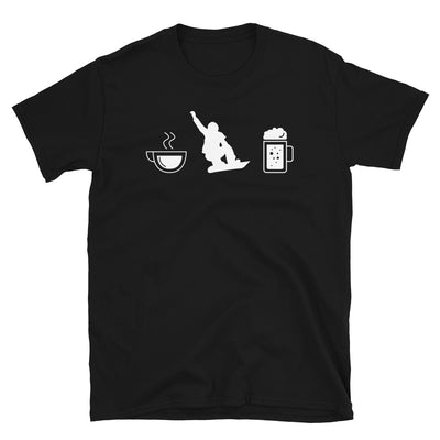 Kaffee, Bier Und Snowboarden - T-Shirt (Unisex) snowboarden Black