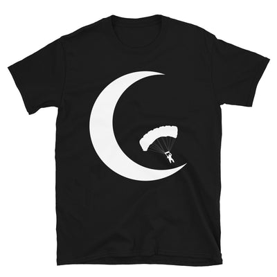 Halbmond - Gleitschirmfliegen - T-Shirt (Unisex) berge Black