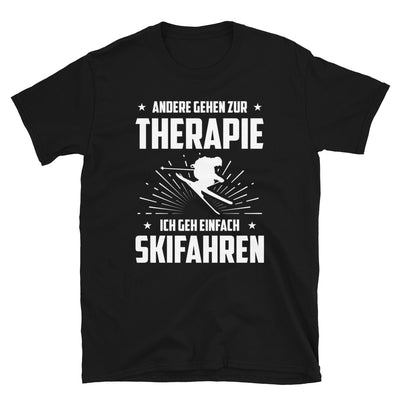 Andere Gehen Zur Therapie Ich Gen Einfach Skifahren - T-Shirt (Unisex) klettern ski Black
