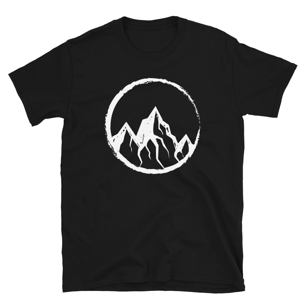 Kreis Und Mountain - T-Shirt (Unisex) berge Black