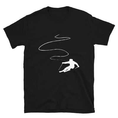 Kurvenlinie – Skifahren - T-Shirt (Unisex) klettern ski Black