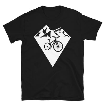 Diamond Shape - Mountain - Cycling - T-Shirt (Unisex) fahrrad Black