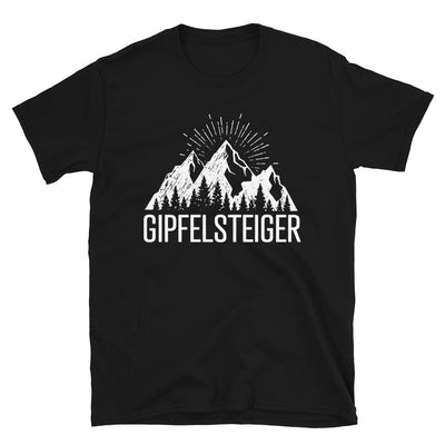 Die Gipfelsteiger - T-Shirt (Unisex) berge wandern Black