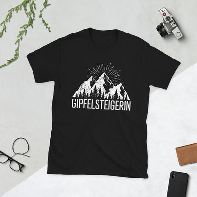 Die Gipfelsteigerin - T-Shirt (Unisex) berge wandern Black
