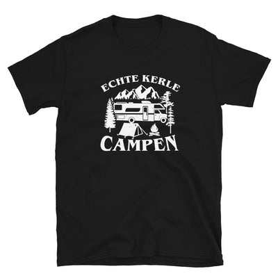 Echte Kerle Campen - T-Shirt (Unisex) camping Black