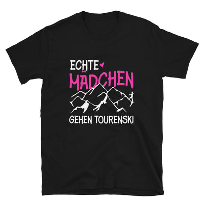 Echte Mädchen Gehen Tourenski - (S.K) - T-Shirt (Unisex) klettern Black