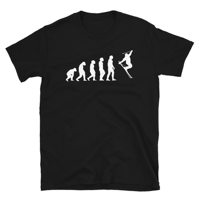 Evolution Und Skifahren - T-Shirt (Unisex) klettern ski Black