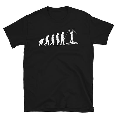 Evolution Und Skifahren - T-Shirt (Unisex) klettern ski Black