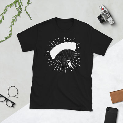 Feuerwerk Und Paragliding - T-Shirt (Unisex) berge Black