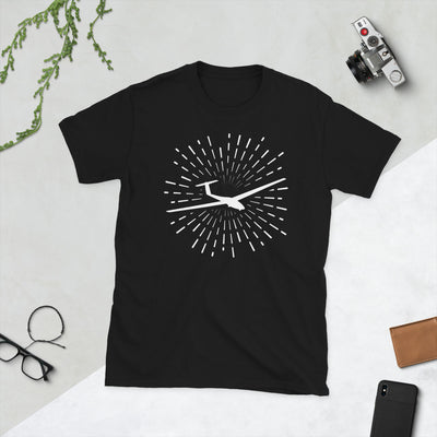 Feuerwerk Und Segelflugzeug - T-Shirt (Unisex) berge Black