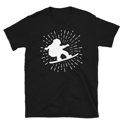 Feuerwerk Und Snowbarding - T-Shirt (Unisex) snowboarden Black