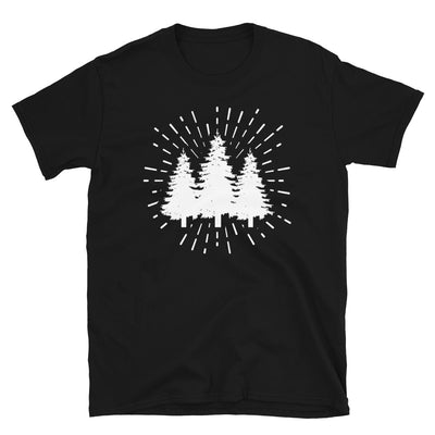 Feuerwerk Und Baum - T-Shirt (Unisex) camping Black