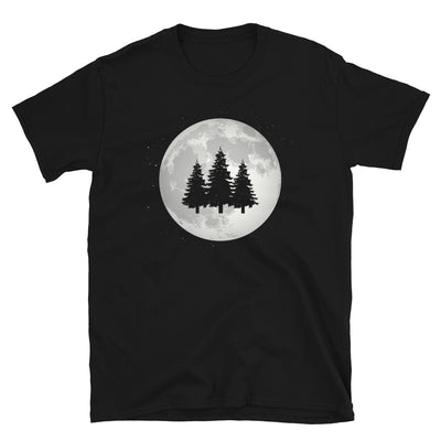Vollmond - Bäume - T-Shirt (Unisex) camping Black