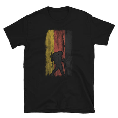 Deutsche Flagge 1 Und Wandern - T-Shirt (Unisex) wandern Black