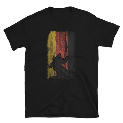 Deutsche Flagge 1 Und Snowboarden - T-Shirt (Unisex) snowboarden Black