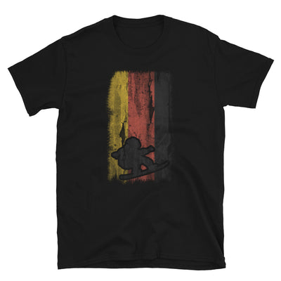 Deutsche Flagge Und Snowboarden - T-Shirt (Unisex) snowboarden Black