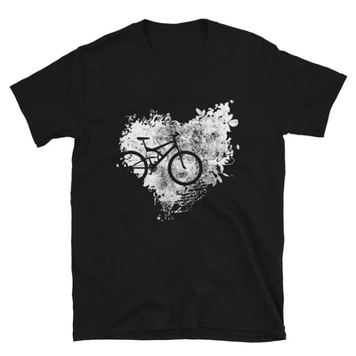 Grunge Herz - Radfahren - T-Shirt (Unisex) fahrrad Black