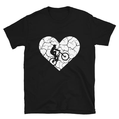 Grunge Herz - Mountainbike - (M) - T-Shirt (Unisex) Black