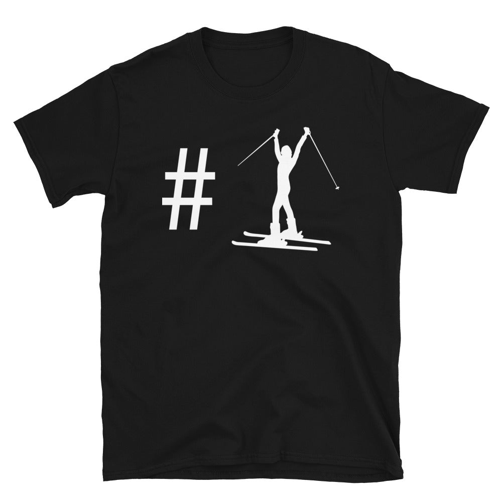 Hashtag - Skifahren Für Frauen - T-Shirt (Unisex) klettern ski Black