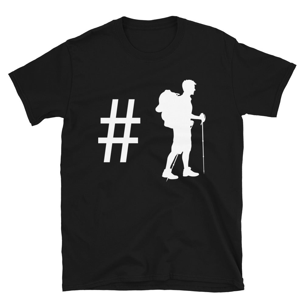 Hashtag - Wandern - T-Shirt (Unisex) wandern Black