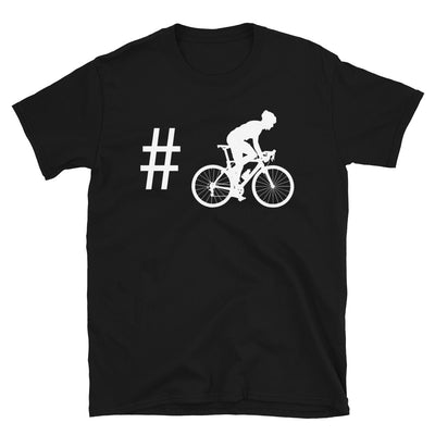 Hashtag - Mann Radfahren - T-Shirt (Unisex) fahrrad Black