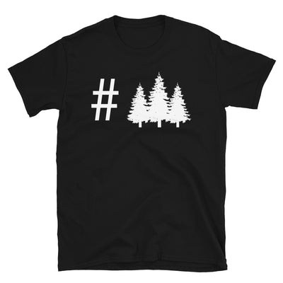 Hashtag - Bäume - T-Shirt (Unisex) camping Black