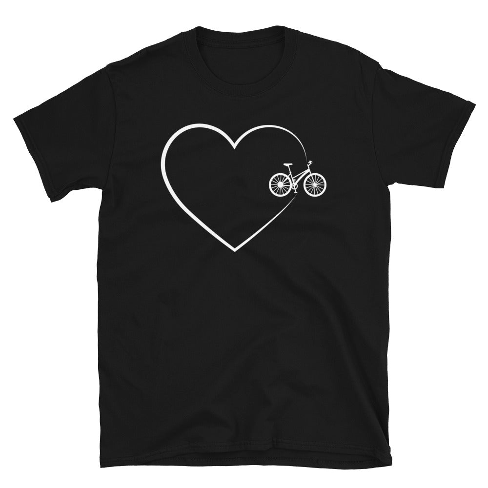 Herz 2 Und Fahrrad - T-Shirt (Unisex) fahrrad Black