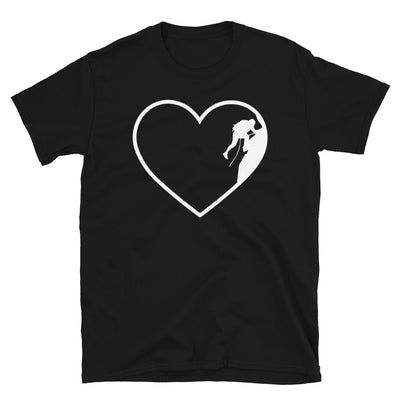 Herz 2 Und Klettern - T-Shirt (Unisex) klettern Black
