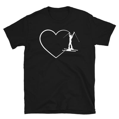 Herz 2 Und Skifahren - T-Shirt (Unisex) klettern ski Black