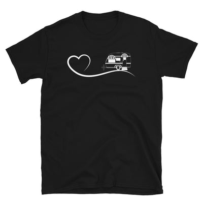 Herz Und Camping - T-Shirt (Unisex) camping Black