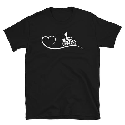 Herz Und Radfahren - T-Shirt (Unisex) fahrrad Black
