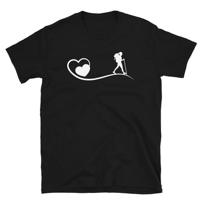 Herz Und Wandern - T-Shirt (Unisex) wandern Black