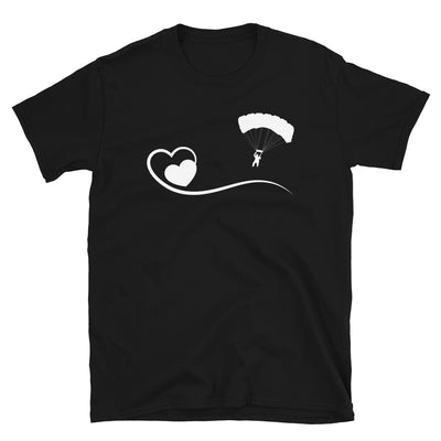 Herz Und Gleitschirmfliegen - T-Shirt (Unisex) berge Black