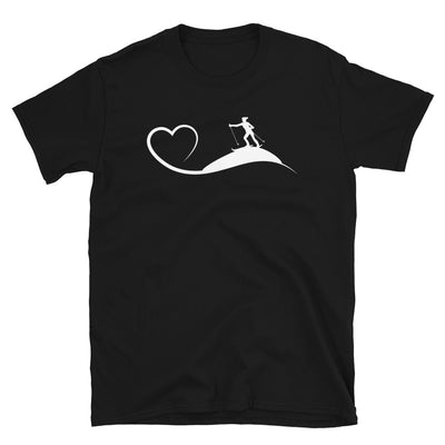 Herz Und Skifahren - T-Shirt (Unisex) klettern ski Black