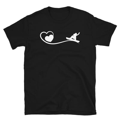 Herz Und Snowboarden - T-Shirt (Unisex) snowboarden Black
