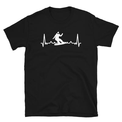 Herzschlag Und Snowboarden - T-Shirt (Unisex) snowboarden Black