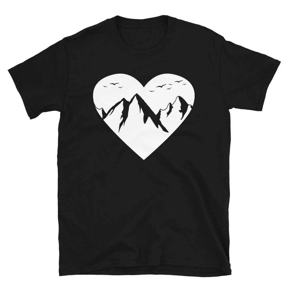 Herz Für Berge - T-Shirt (Unisex) berge Black