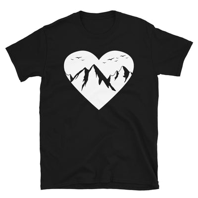Herz Für Berge - T-Shirt (Unisex) berge Black